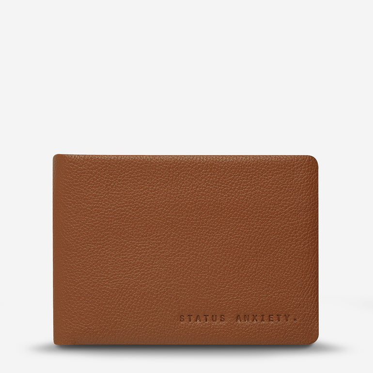 Status Anxiety Jonah Men's Leather Wallet Camel