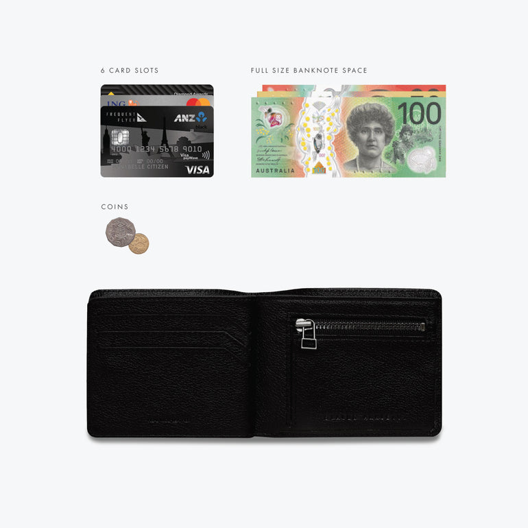 Status Anxiety Leonard Men's Leather Wallet Black