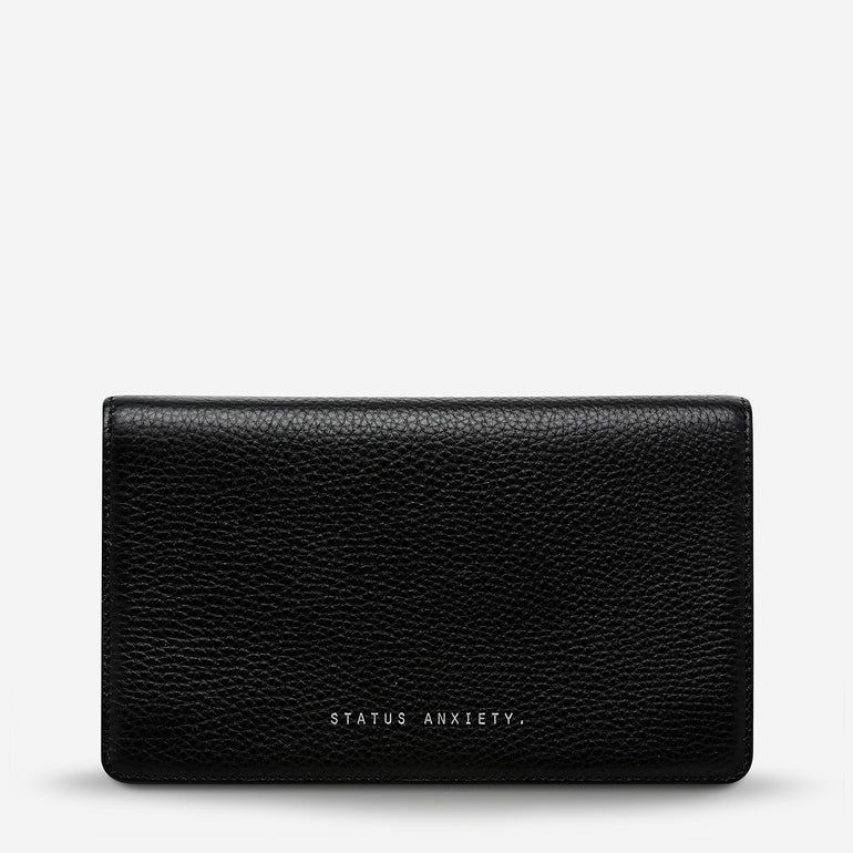 Status Anxiety Living Proof Women's Leather Wallet Black