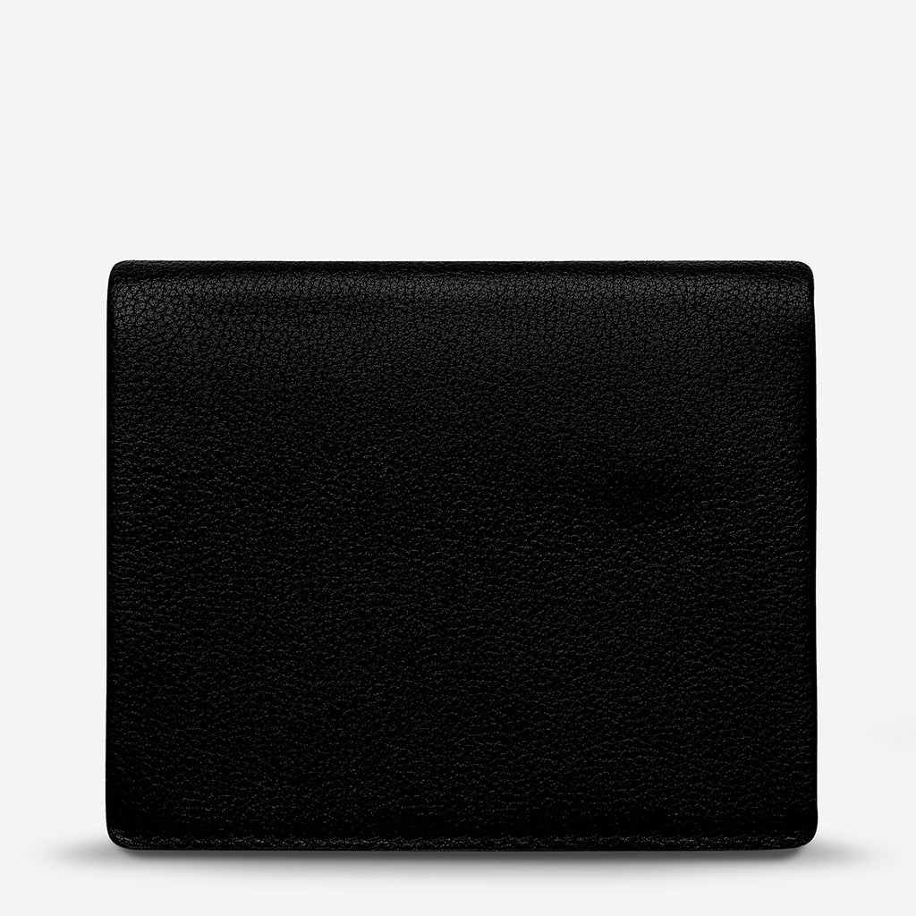 Nathaniel Men's Tri-Fold Black Leather Wallet | Status Anxiety® Official