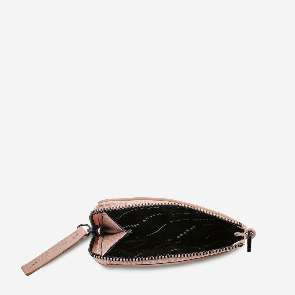 Part Time Friends Dusty Pink Leather Coin Pouch | Status Anxiety®