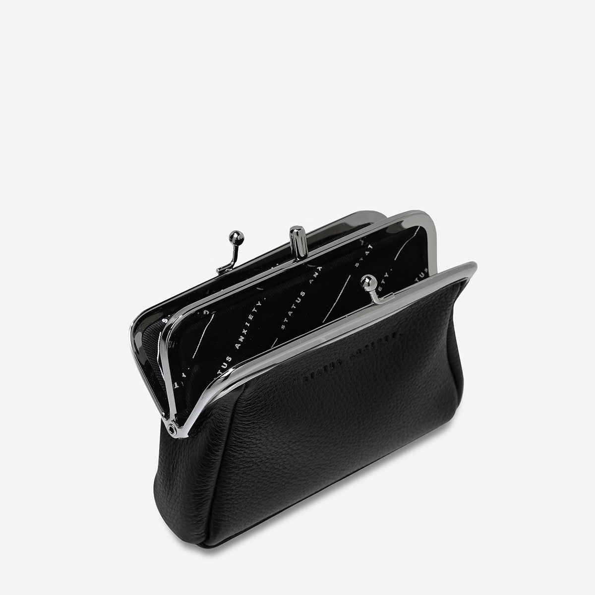 Status Anxiety Womens Leather Wallet Volatile Black