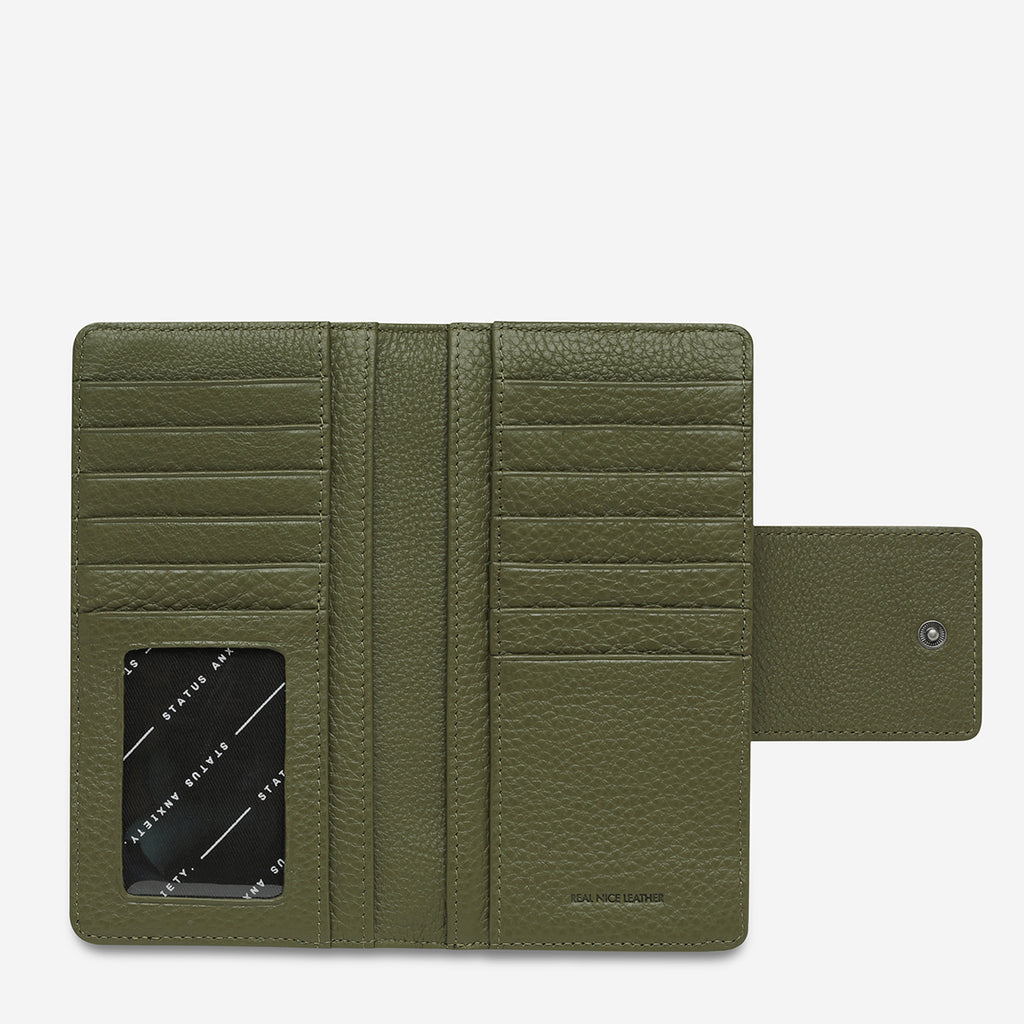 Ruins Women's Khaki Leather Wallet Status Anxiety®