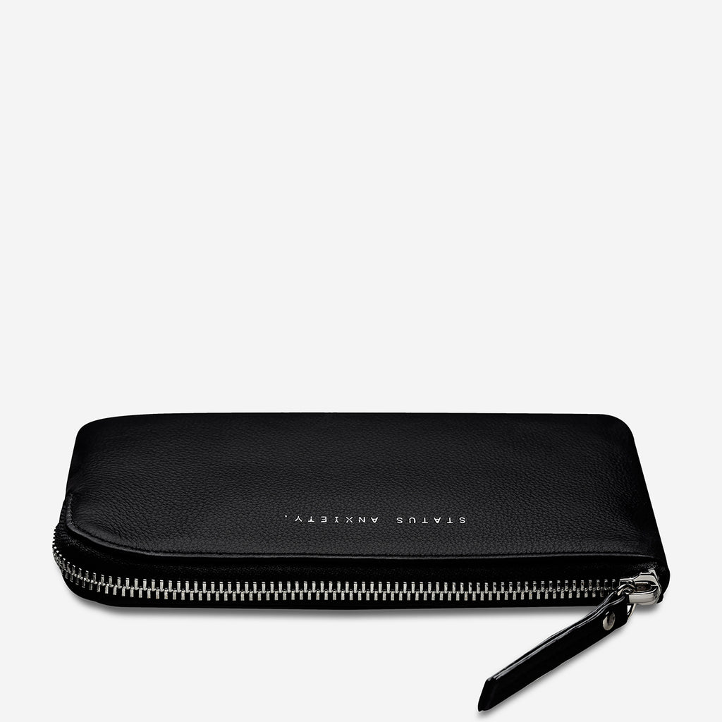 Smoke and Mirrors Black Leather Pouch Status Anxiety® Official