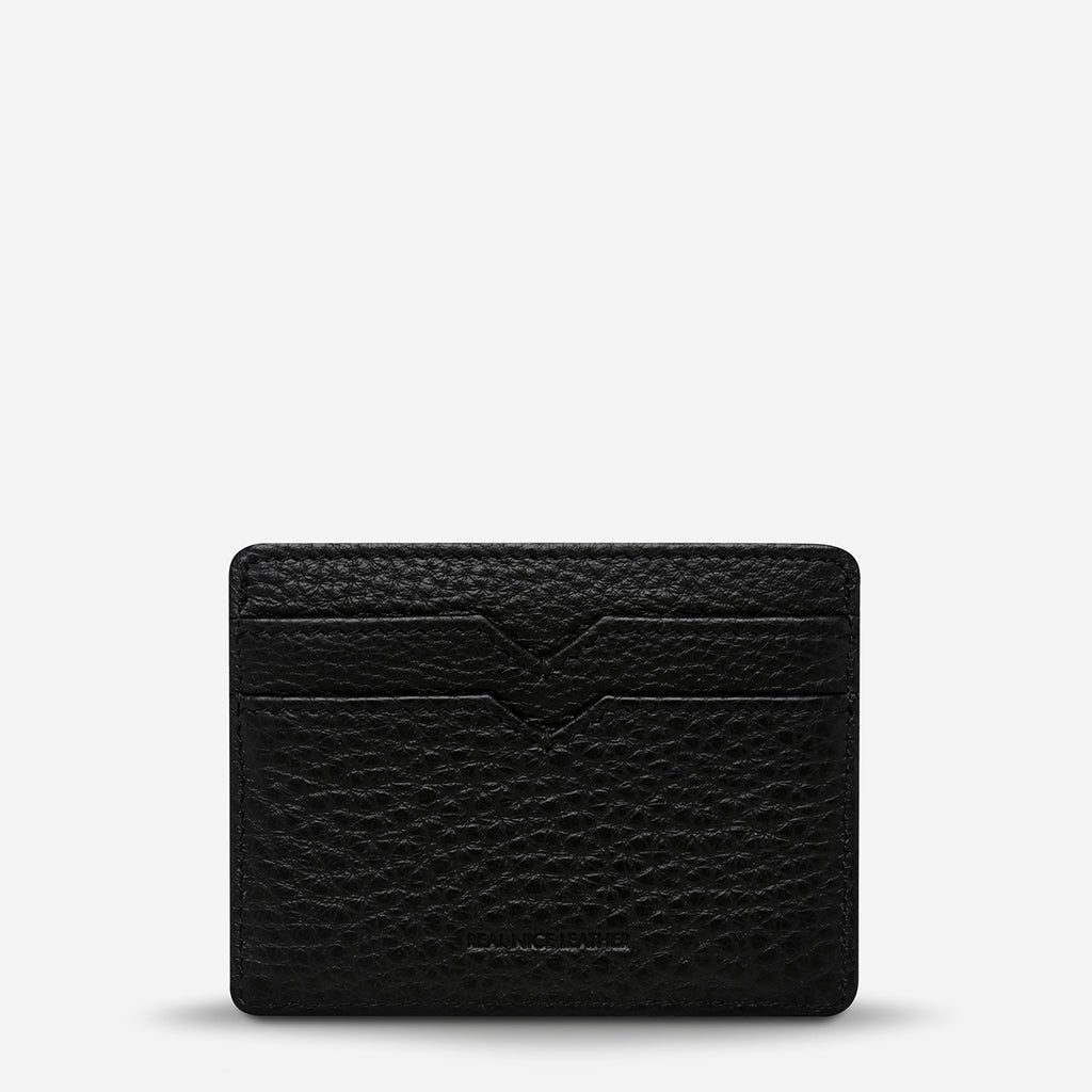 Together for Now Women's Black Leather Wallet | Status Anxiety®