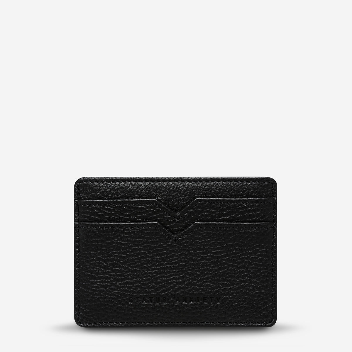 Status Anxiety Together For Now Women's Leather Card Wallet Black