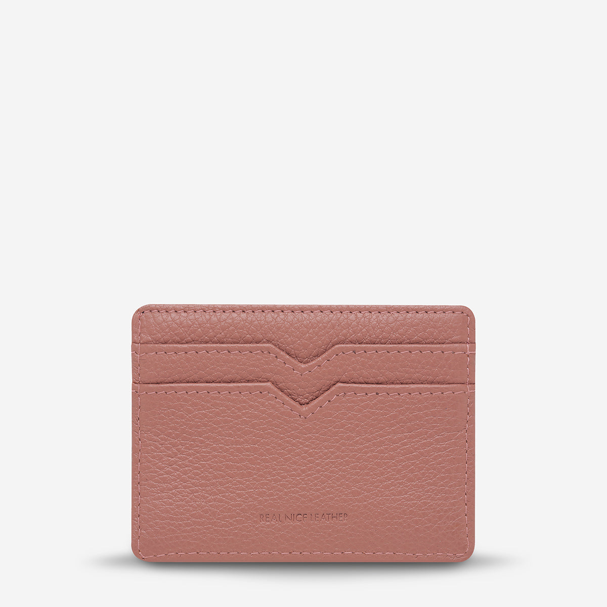 Status Anxiety Together For Now Women's Leather Card Wallet Dusty Rose