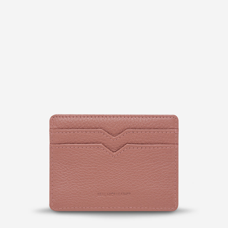 Status Anxiety Together For Now Women's Leather Card Wallet Dusty Rose