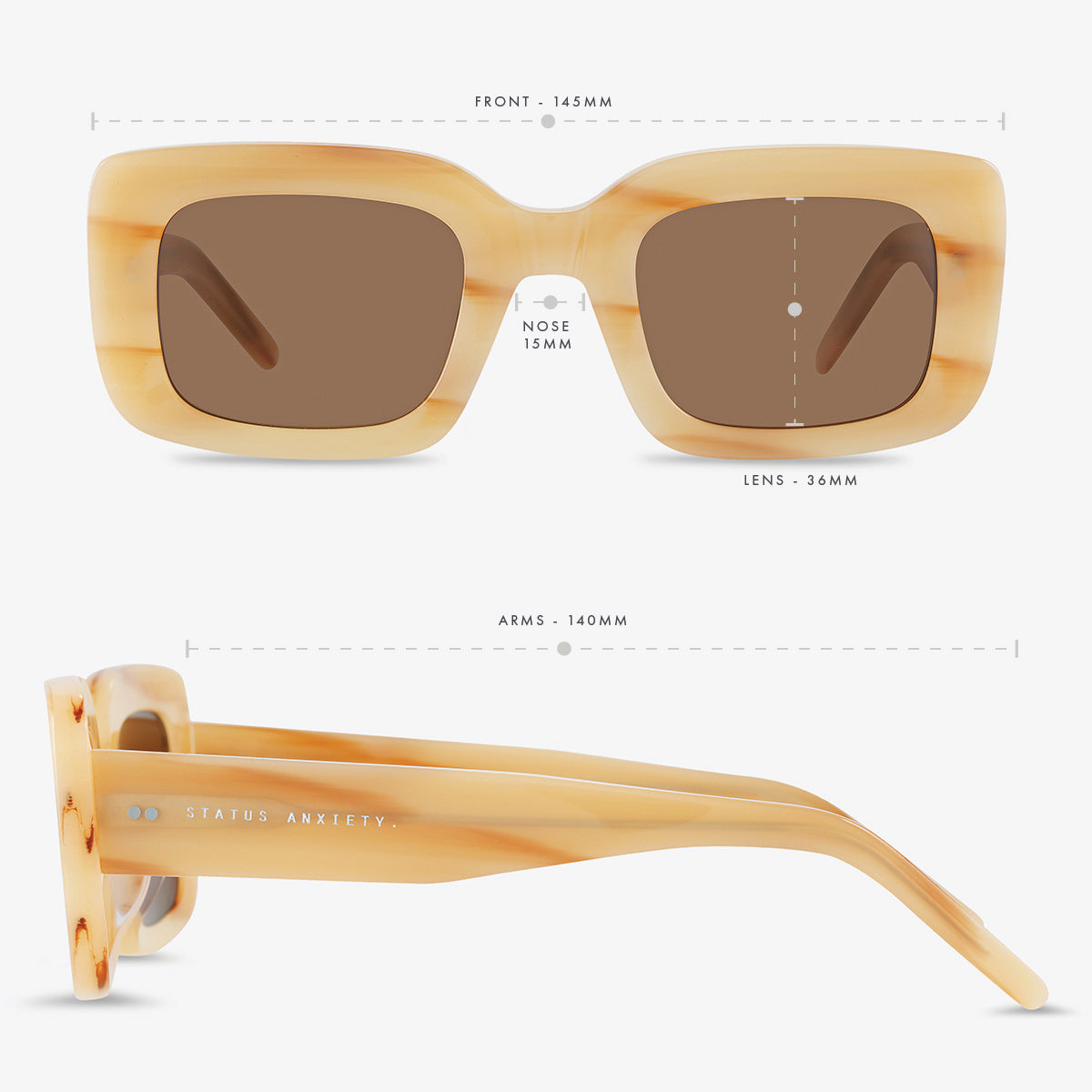 Status Anxiety Unyielding Sunglasses Blonde
